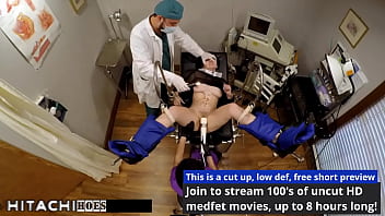 Slut gets mandatory hitachi orgasms from nurse lenna lux