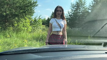 I asked the bitch to help fix the car but she helped my dick