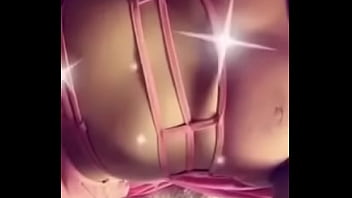 Huge boobs in pink lingerie