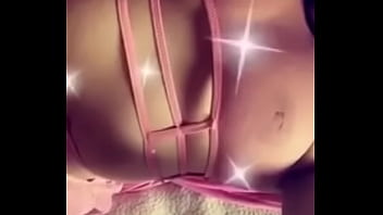 Huge boobs in pink lingerie