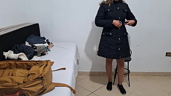 Girl is searched and caught by airport security