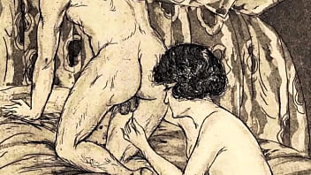 Retro erotic drawings
