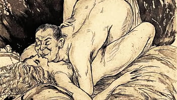 Retro erotic drawings