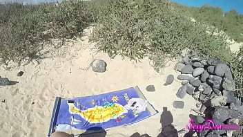 Sensual doggystyle delight on the beach