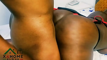 Black slut ebonychoco bounce her huge ass on bbc