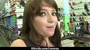 Tight teen fucks a man in front of the camera for cash 2