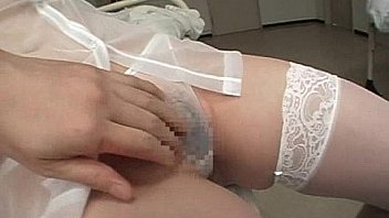 Horny patient finger fucks her hot asian nurse while on duty