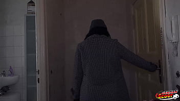 German scout black hair pawg glasses girl melli venom pick up for first casting fuck in berlin