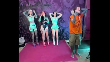 Macarena dance behind the scenes of femdom week what's your go to dance move #macarena #behindthescenes #psylandb