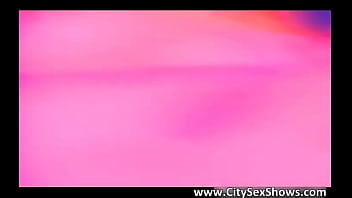 Amazing brown haired plays with a men