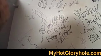 Black honey in gloryhole initiation 20