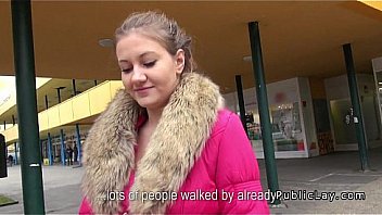 Bent over brunette amateur fucking outdoor pov