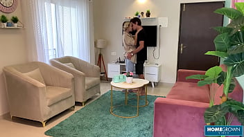 Blonde babe receives hard pussy fucking from a tattooed man