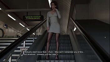 Blowjob on the train after dating at home