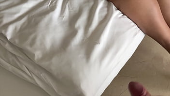 Perfect brunette with big ass fucks after beach and gets cumshoot on her boobs