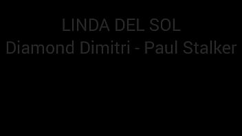 Dry awesome 0% pussy session for linda del sol by 2 stalking tourists rough sloppy face fucking ball deep anal