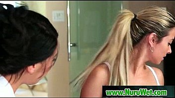 Japanese nuru massage and sexual tension on air matress 10