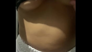 18 year old stepsister with perfect tits playing with my cock