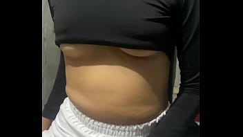 18 year old stepsister with perfect tits playing with my cock