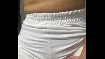 18 year old stepsister with perfect tits playing with my cock