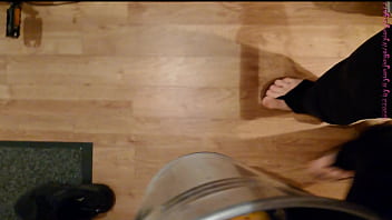 Barfuß zum müllplatz