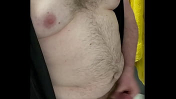 Fat man cum