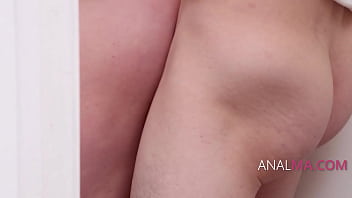 Weirdo step son randomly rams cock up step mothers plump ass while they were shopping