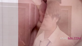 Weirdo step son randomly rams cock up step mothers plump ass while they were shopping