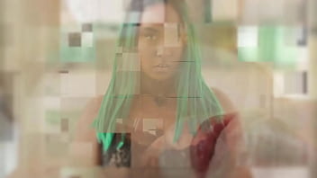 Blue haired teen gets eaten round 2