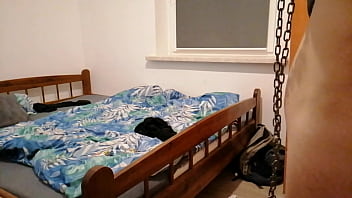 Bdsm slave boy solo masturbating and dildo ass fucking