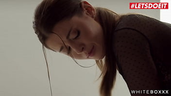 Whiteboxxx brunette babe sybil tied up for intense romantic sex by her lover