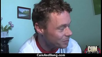 Busty ebony whore sucking fat white dicks 7