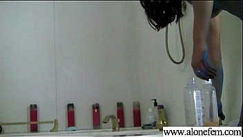 Hot girl using crazy things to masturbate video 18