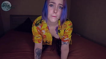 Stacy moon spanks her big white ass til she can't take no more