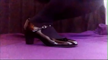 Mary janes high heels fetish video