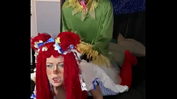 Gibby the clown fucks raggedy ann doll