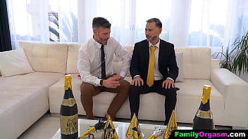 Busty babes rammed by their bold fathers