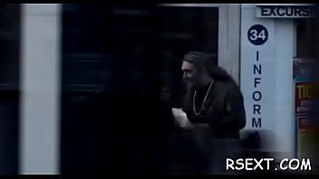 Honey with tiny tits fucks hard