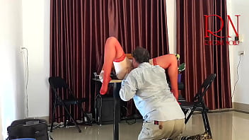 Monday in the office employee without panties tease lick pussy suck dick in the office naughty office c1