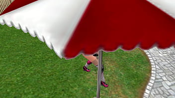 Animated 3d sex cute lesbian girl fucking another girl in lifting position