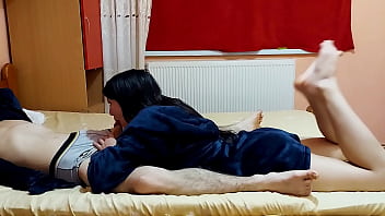 She invited her neighbor over to fuck her