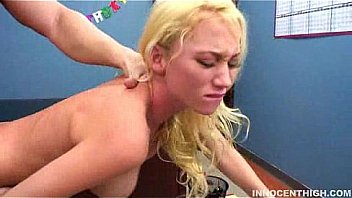 Busty blonde teen madison scott rides big dick