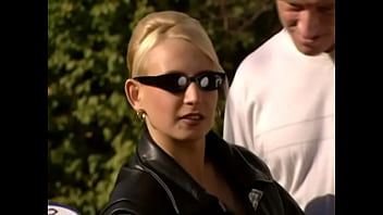 Miss gina gets fucked hard by two men in the great outdoors