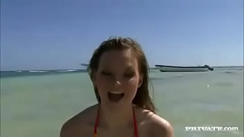 Kathy campbel has her friends to the ocean for some kinky fun