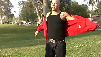 Next it's his turn so he screws her from behind and gives this tattooed babe a massive facial