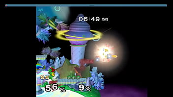 Robot lady dominates furry man