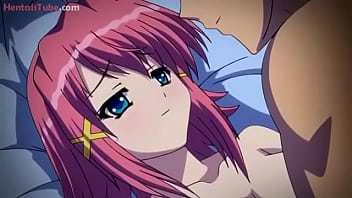 Garota virgem de cabelo rosa