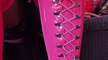 Try on thigh high boots arya grander