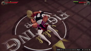 Bambi vs yuna nf3d female mma combat ring