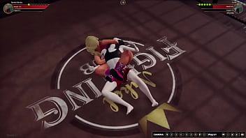 Bambi vs yuna nf3d female mma combat ring